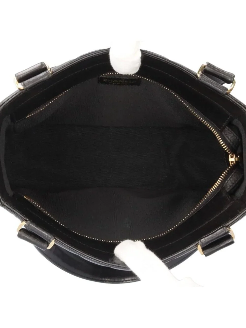 Chanel Choco Bar Tote Lambskin Black